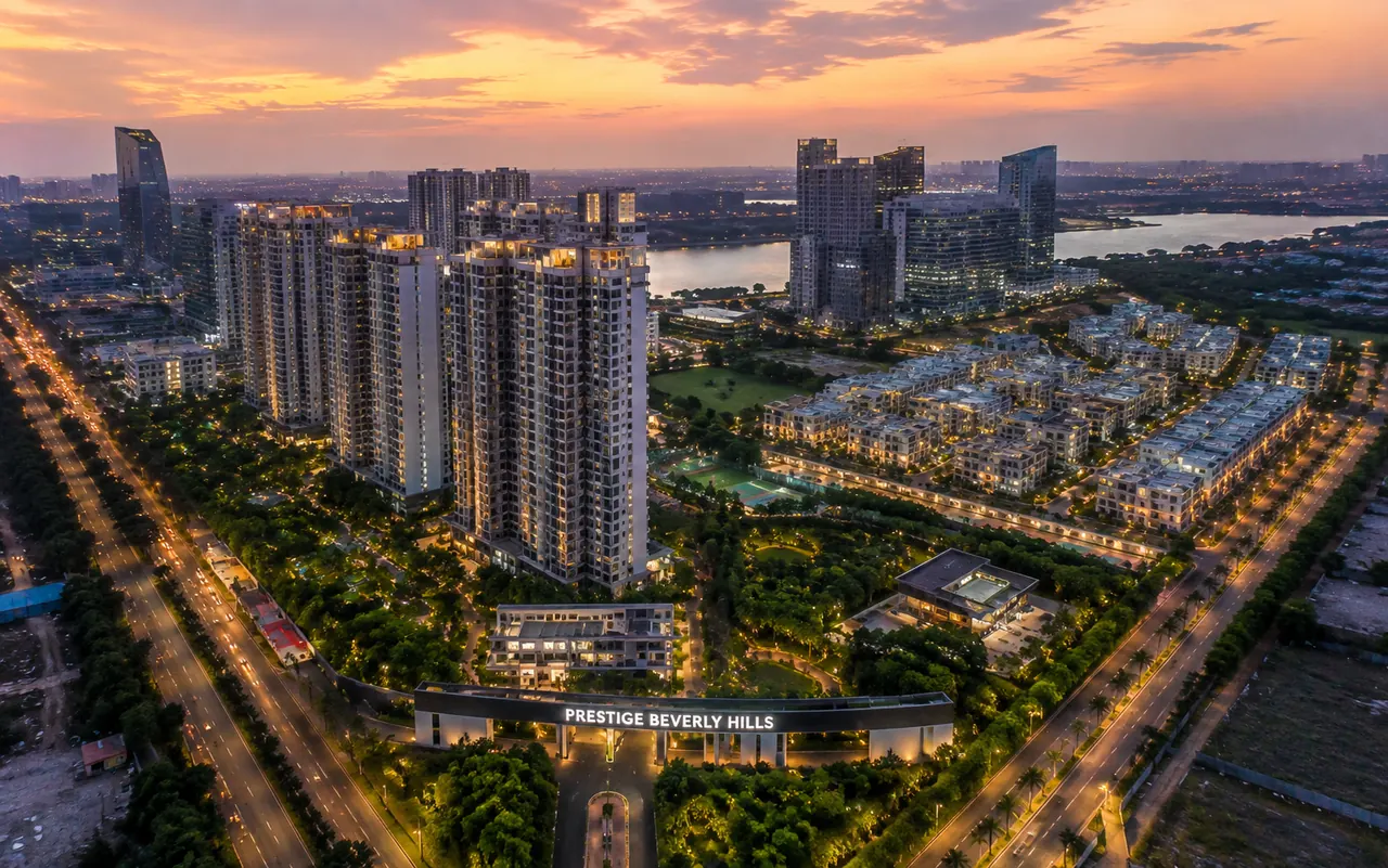 Financial District skyline, Hyderabad